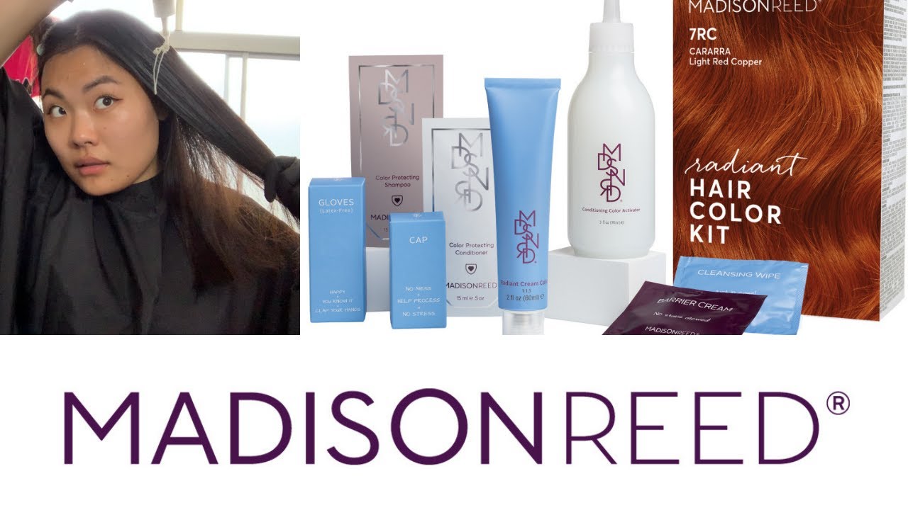 MADISON REED RADIANT HAIR COLOR KIT REVIEW GENOVA RED 7NCG YouTube