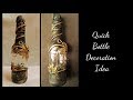 Wine Bottle Art / Antique Bottle / Altered Bottle