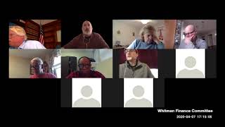 Whitman Finance Committee Meeting. April 7, 2020