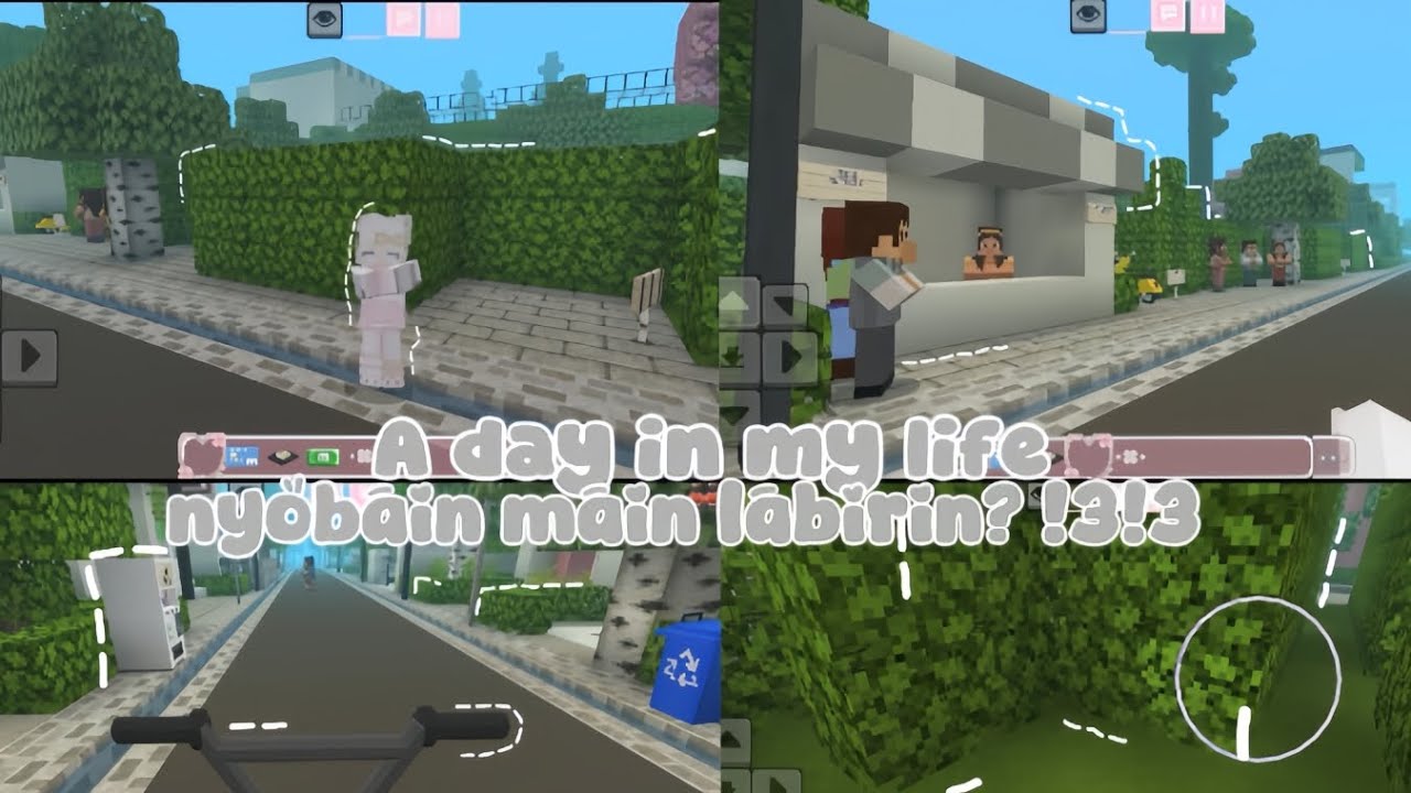 A day in my life Nyobain main labirin 😋💕👶🏻 || Drama Minecraft 