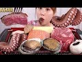 ASMR Mukbang｜스테이크와 전복, 연어 구이 먹방!!^^*