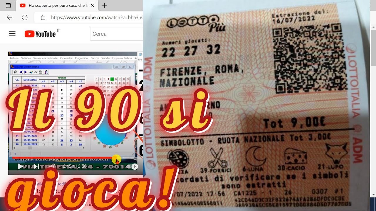 AGGIORNAMENTO, SI GIOCA IL 90. SPIEGO COME LA QUARTINA...HA INFILATO TUTTI I 4 ESTRATTI A FIRENZE.