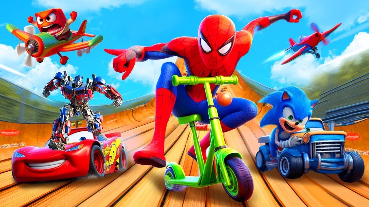 GTA 5 | Crazy Ragdoll - Spiderman On Rainbow Bridge With Minions (Funny Fails Compilations) 1