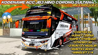 RILIS💫ACC CORONG SULTAN BUSSID V4.2 KODENAME JB3 SHD HINO ROMBAK SRIKANDI MN X RPC