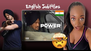 Sidhu Moose Wala - Power with English Subtitles (Reaction) 🇮🇳🇬🇧🥰 #sidhumoosewala