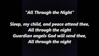 All THROUGH The NIGHT Ar Hyd y Nos words lyrics text Welsh Christmas Carol Lullaby sing along song
