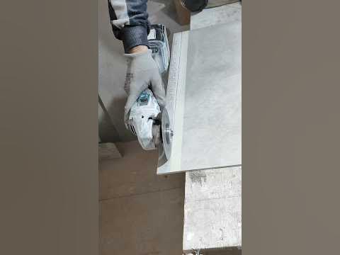 Чистовой рез керамогранита с помощью УШМ - YouTube