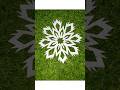easy snowflake cutting ❄️ #youtubeshorts #craft #shortvideo #easycraft #trendingshorts