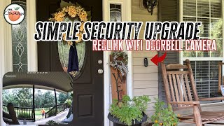 Simple security upgrade- Reolink WIFI doorbell camera