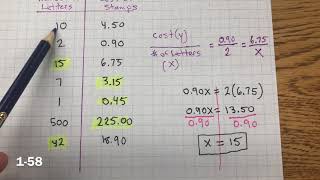 CPM Homework 1-57, 1-58, and 1-59