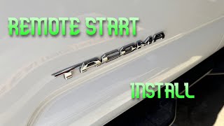 Toyota Tacoma Remote start install (Gen 3, push start)