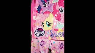 PIYAMA ANAK GLOW IN THE DARK IMPORT MURAH LENGAN PANJANG MY LITTLE PONY COTTON PRINTING