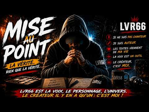 On me critique pour l'IA... Voilà ma réponse | MISE AU POINT #LVR66 #miseaupoint  #rapfrancais