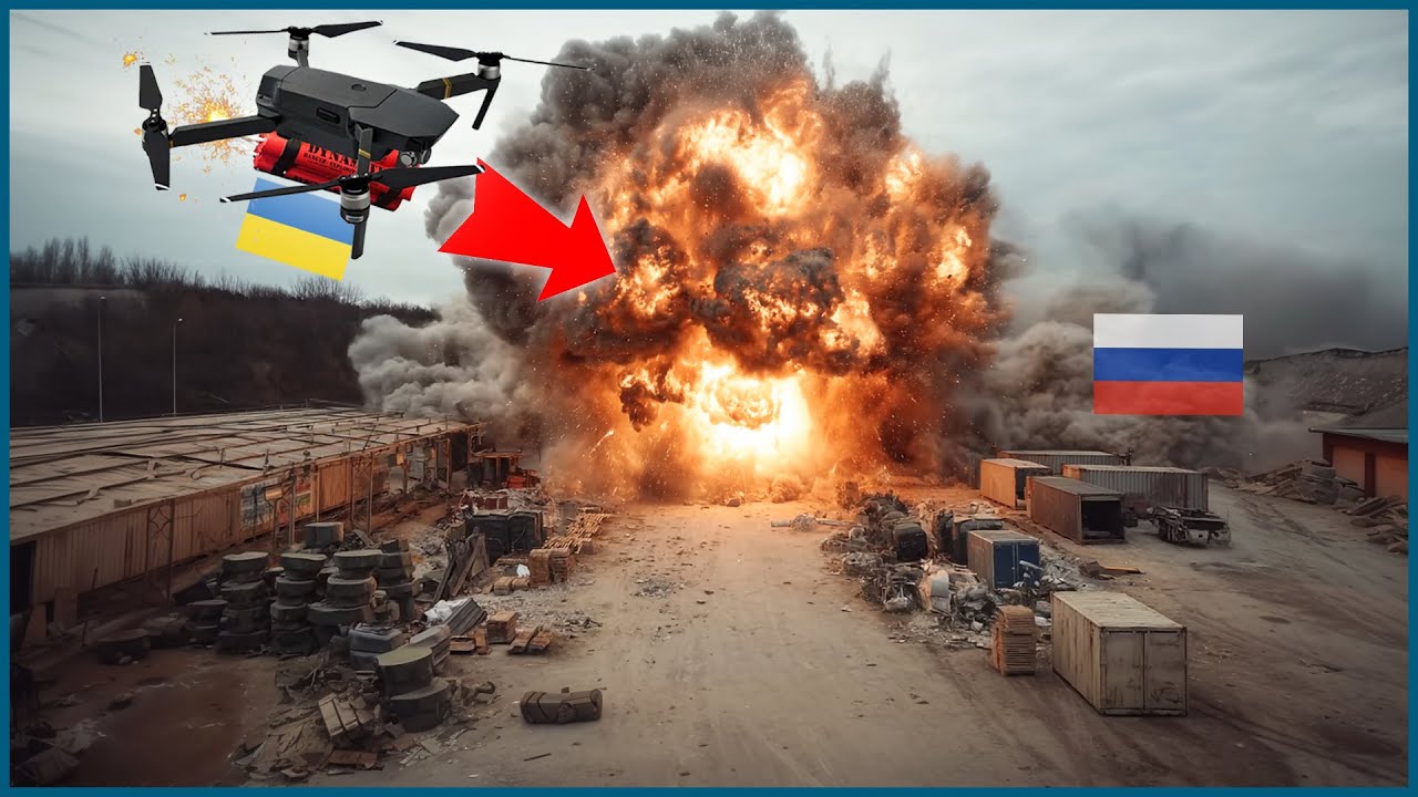Ukraine STRIKES Russian Drone Base – Big Shahed Depot WIPED OUT