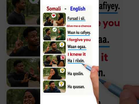 Learn English and Somali #shorts