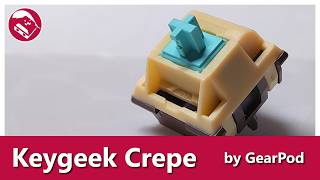 Yeeees baby, flip me over just like that | Keygeek Crepe linear switch sound test review