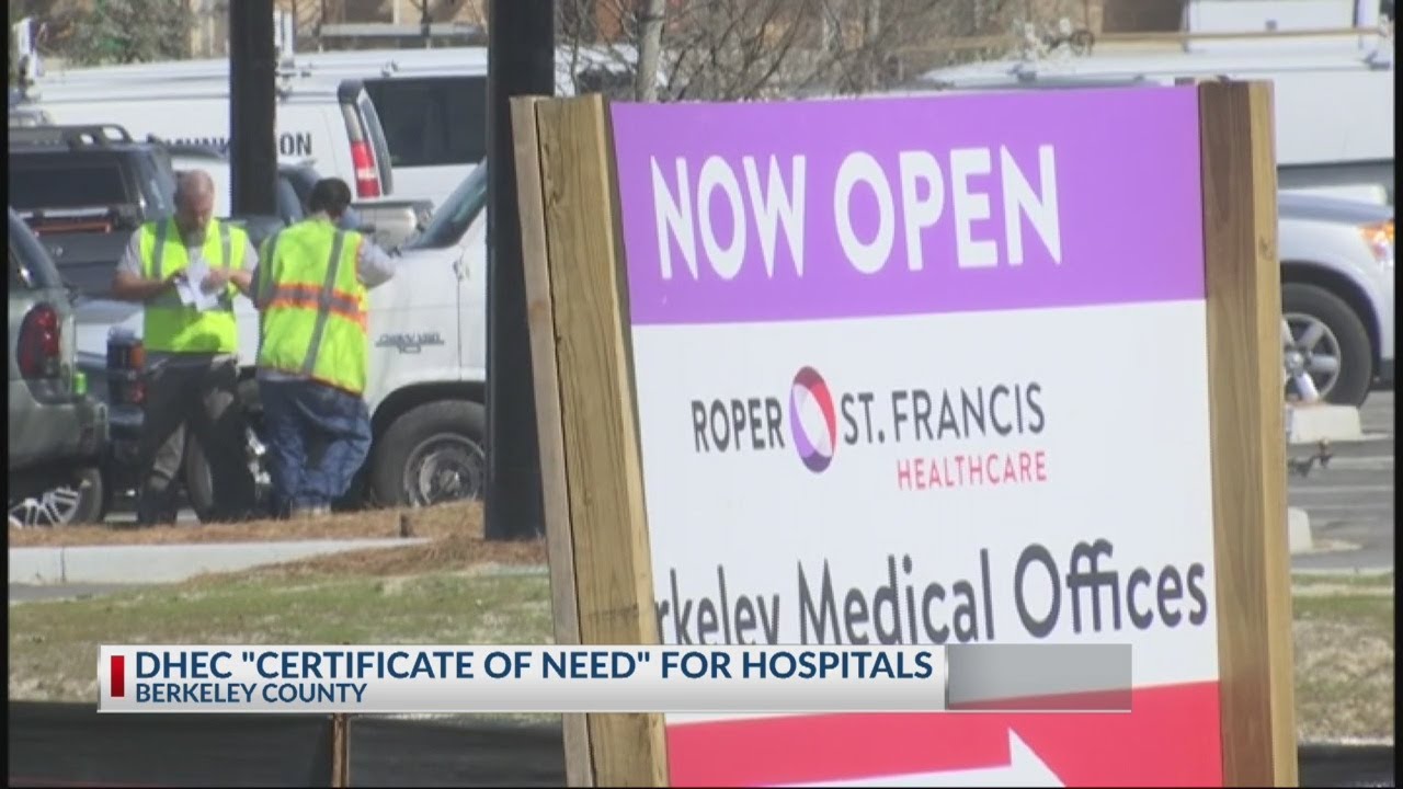 DHEC 'Certificate of Need' for hospitals