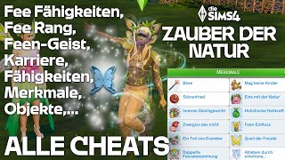 All cheats! Become a fairy & ranks, skills, traits,... 🧚🌿 The Sims 4 Nature's Enchantment cheats