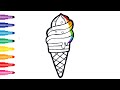 Coloring and Drawing - Ice Cream | Sweet Cake | Candy