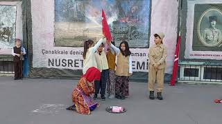 18 Mart Çanakkale Zaferi̇ Anma Töreni̇ Kami̇l Sariaydin İlkokulu 2-G Sinifi 29 Eki̇m Gösteri̇si̇ -2023-