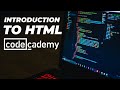 INTRODUCTION TO HTML - Codecademy Course - Learn HTML with me