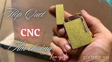 Hộp quẹt Zorro đồng khối cnc âm chuông| Bật lửa độc lạ