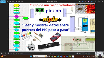 Curso #4 Microcontroladores PIC con Niple  "Leer y mostrar datos entre puertos del PIC paso a paso"