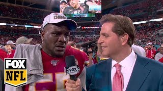 Frank Clark: 'They threw for 200 yards on checkdowns... that's not good enough to beat us' | FOX NFL