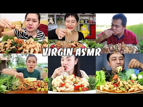 Video ASMR EATING CHICKEN FEET WITH SPICY THAILAND SAUCE. I... - youtube