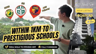[RENTED]  One Robin | 1905 SQFT 4R| D10 | 1km to ACS SJI SCGS Primary | 300m Walk to Stevens MRT