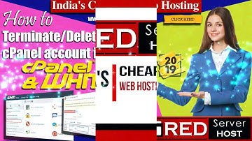 Easy Step|How to terminate cPanel account in WHM|Cheap Linux Hosting|Cheap Web Hosting|Redserverhost
