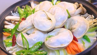 직접만든 얼큰한 만두전골 마무리는 칼국수사리 수창TV COOKING SHOW MUKBANG 먹방 Dumpling Hot Pot MANDU JEONGOL