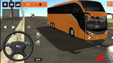 2025 new coach bus simulator 💥 || indonesia bus simulator part-73 #bus #game #simulator #comman  