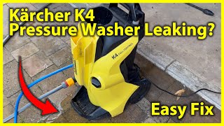 Karcher K4 Pressure Washer  How to Open and Fix an Internal Leak