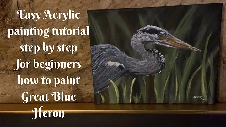 Easy Acrylic Painting tutorial/Step by step/for be...