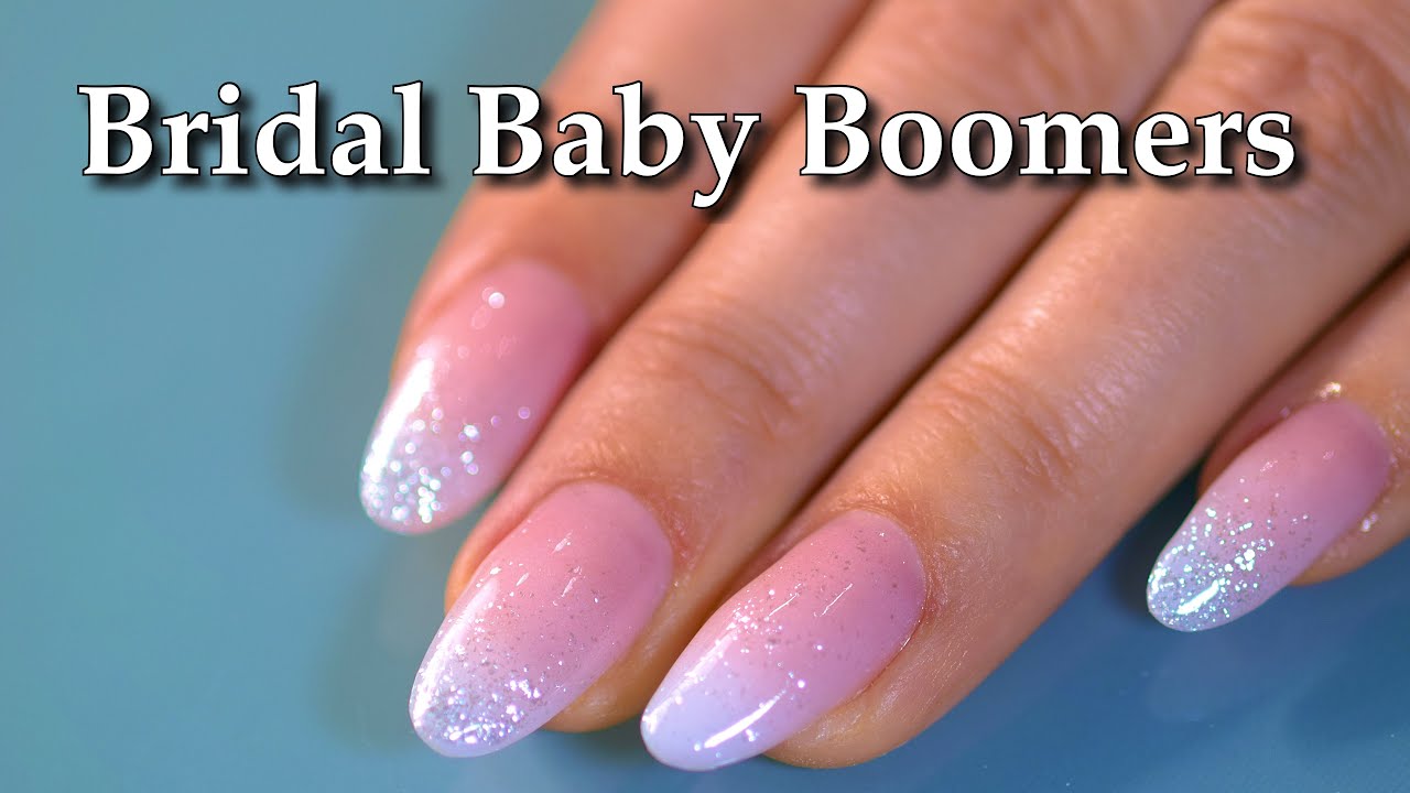 Awesome Bridal Nails. The Dip Powder Glitter Baby Boomers. YouTube