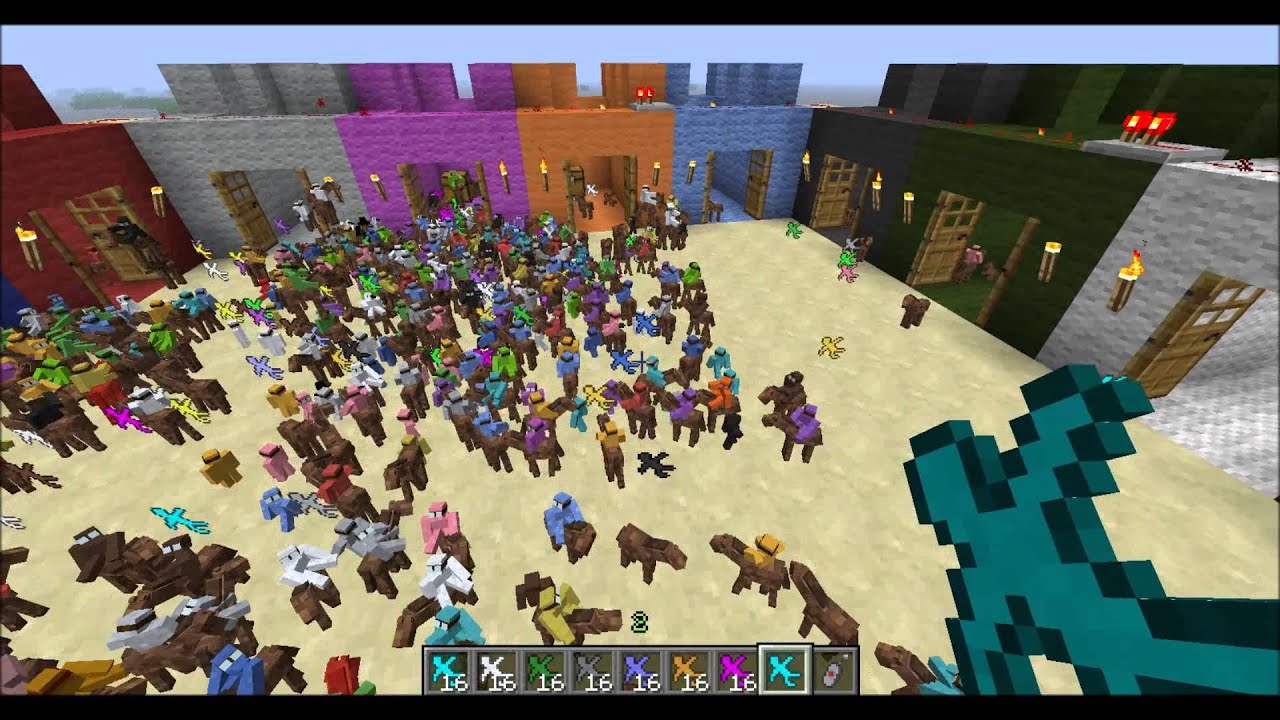  Minecraft Clay Soldiers Big Battle Tournament - Round 1 