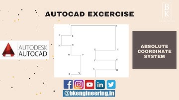 AutoCAD Civil Excercise 1 |  Absolute Coordinate system Excercise | BK Engineering