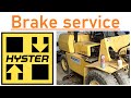 Hyster H4.5XL forklift Brake service