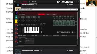 Oxygen Pro Preset Editor - [M-Audio Software Manager] screenshot 4