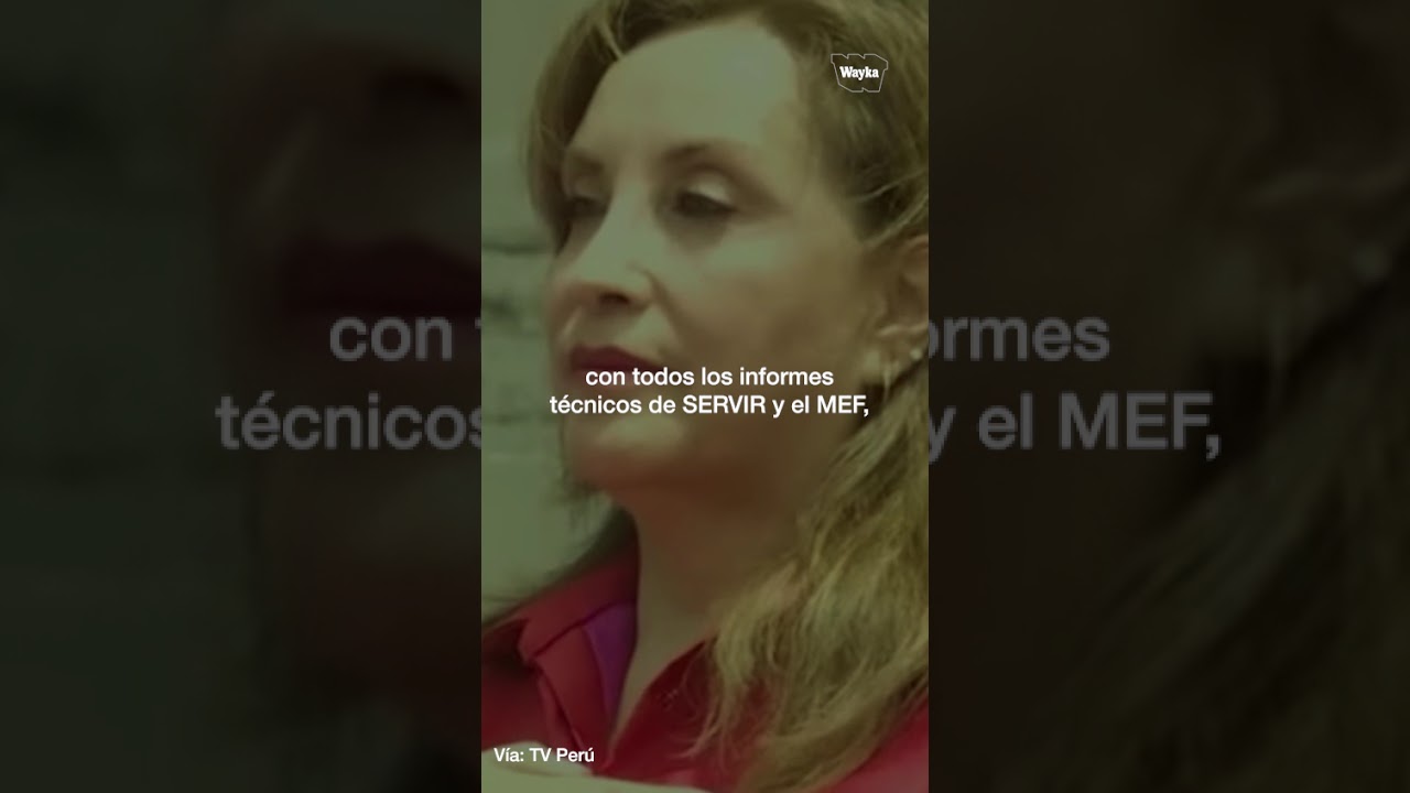 Archivan denuncia por cuestionado aumento de sueldo de Boluarte