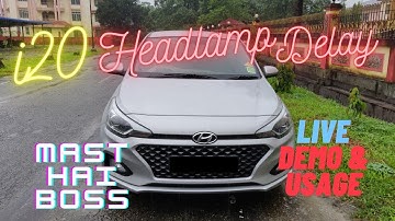 How To Use Hyundai i20 Headlamp Escort Feature Pt 2 | Head Lamp Delay Feature | Asta Optional