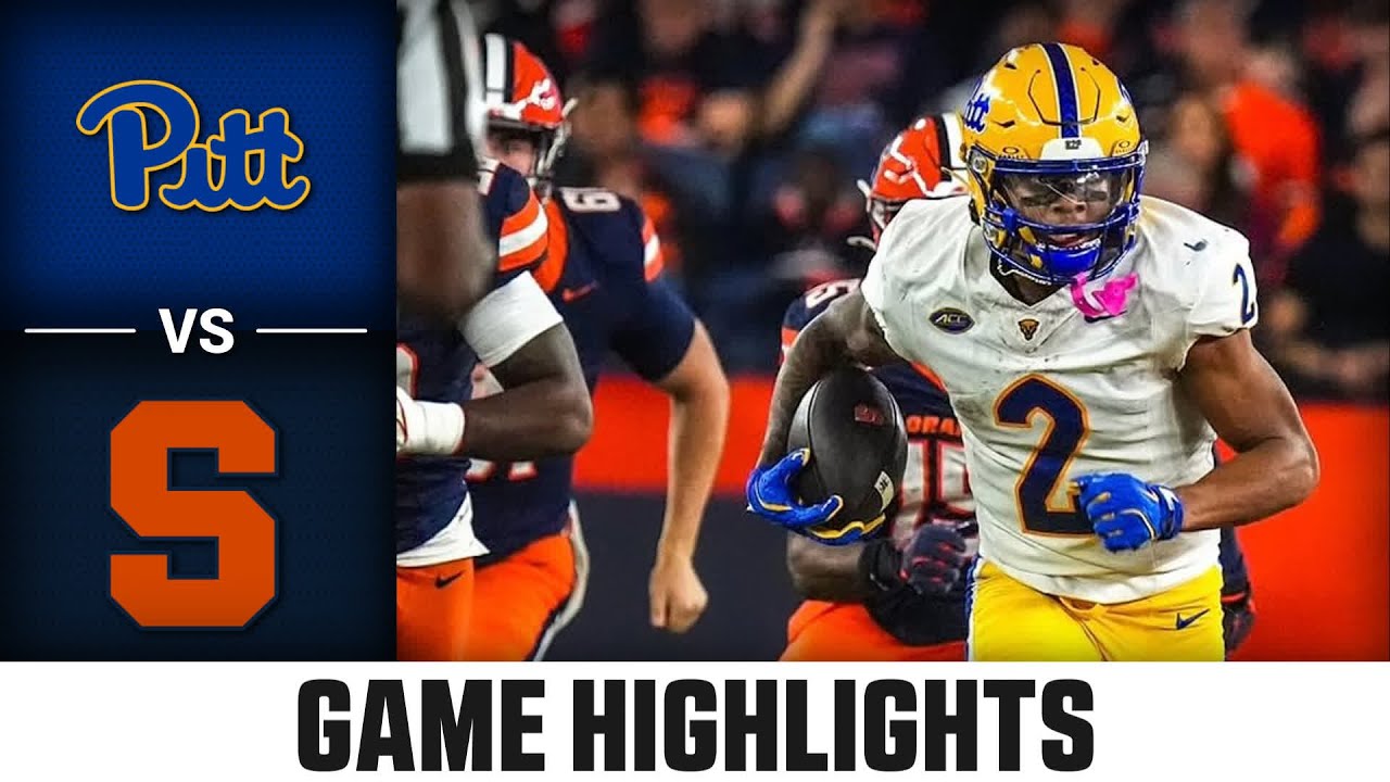 Pitt vs Syracuse Game Highlights | 2025 ACC Football