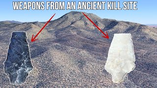 Finding Prehistoric Artifacts/Weapons In The Desert - Animal Kill Site?