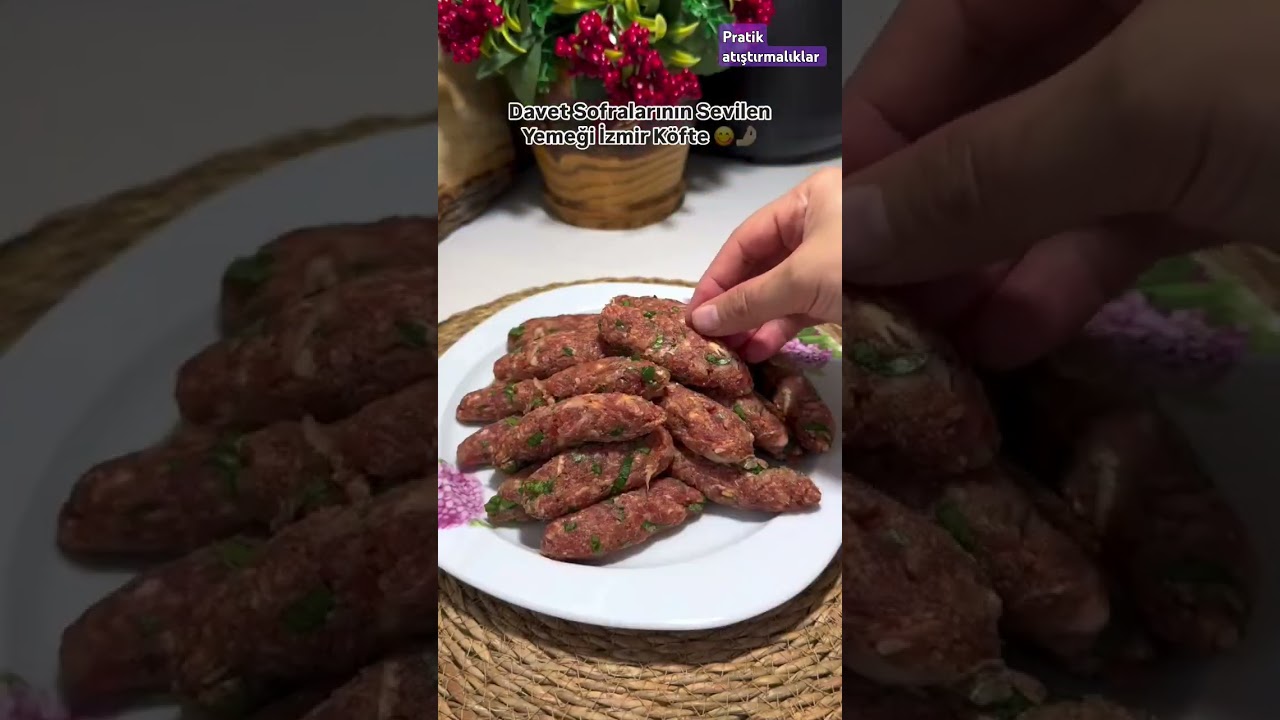 Davet sofralarımıza yakışır bir lezzet  İzmir  köftesi #lezzetli #yemek #etyemekleri #food #recipe