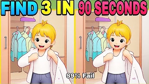 Find 3 Difference  l 70% people Fail This HD 8K Normal Video level 5 Puzzle Find the difference👀🧠🤔. 