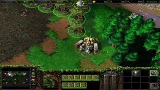 Warcraft III:The Frozen Throne, 1 на 1 против сильного компьютера, эльфы против нежити