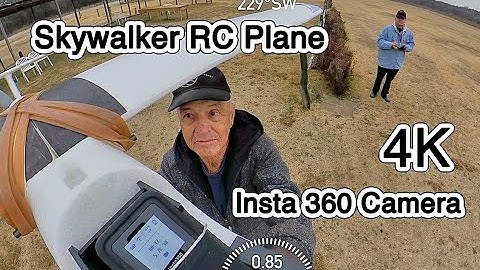 Skywalker RC Plane Insta 360 Camera Flight 4K