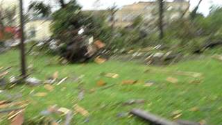 Goderich tornado 2 minutes after with downtown footage.