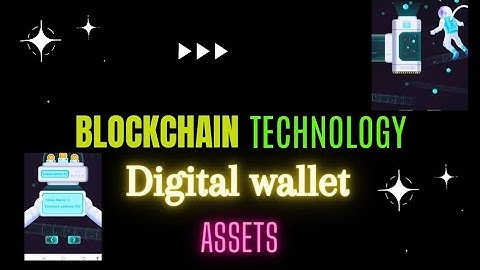 blockchain technology with wallet and assets